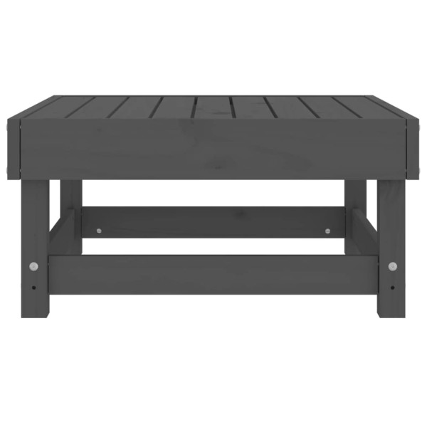 Apoio de pés para jardim madeira de pinho maciça cinzento M 5