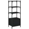 Librería de 3 estantes madera ingeniería negro 41x30x109.5 cm 2