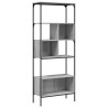 Librería 5 estantes madera ingeniería gris Sonoma 76x33x188.5cm 2