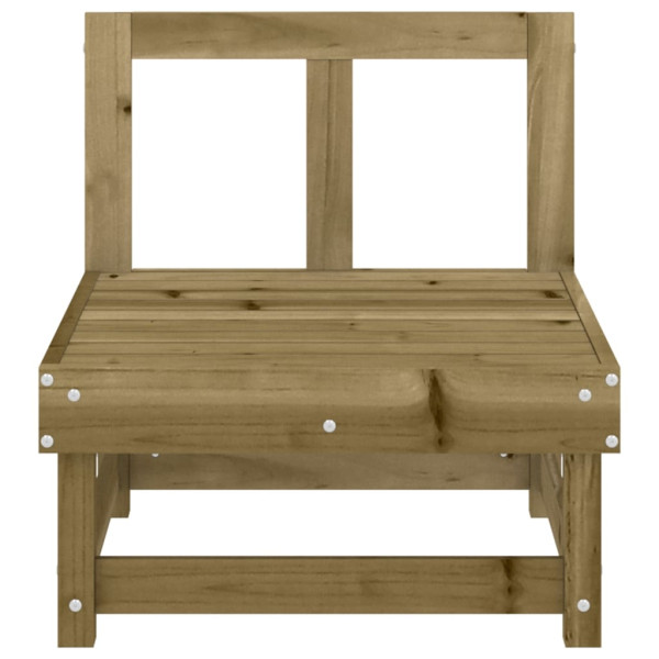 Sofás de centro para jardim 2 pcs madeira de pinho impregnada M 4