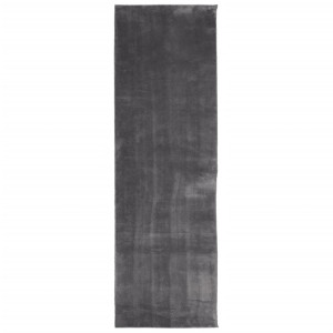 Tapete pelo curto macio e lavável HUARTE 80x250 cm antracite H