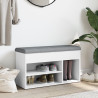 Banco sapateira 82x32x45.5 cm derivados de madeira branco 3