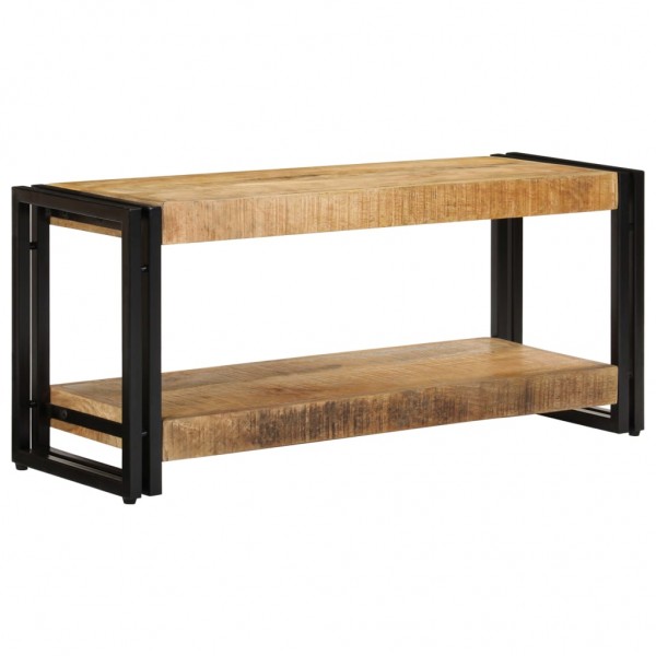 Mueble para la TV madera maciza de mango 90x30x40 cm M 4