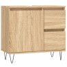 Armario de baño madera contrachapada roble Sonoma 65x33x60 cm 2