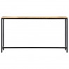 Mesa consola 140x35x76 cm madeira de mangueira maciça áspera 2