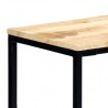 Mesa consola de madera maciza de mango en bruto 140x35x76 cm 3