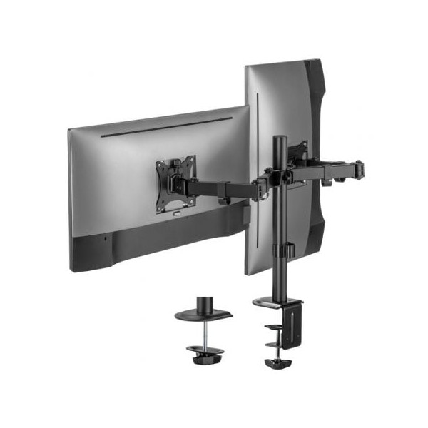 Suporte para 2 monitores e TV AISENS DT32TSR-149 preto M 3