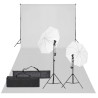 Kit de estudio fotográfico con set de luces y fondo 1