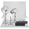 Kit de estudio fotográfico con set de luces y fondo 1
