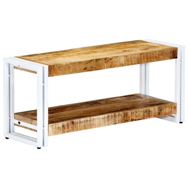Mueble para TV de madera maciza de mango 90x30x40 cm D