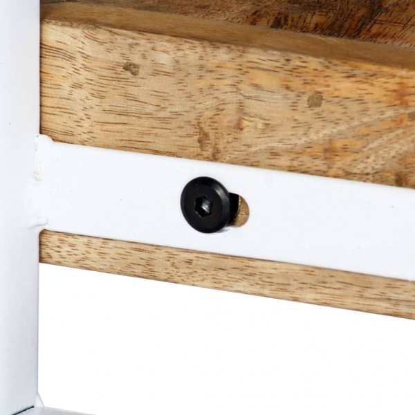 Mueble para TV de madera maciza de mango 90x30x40 cm M 2