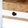 Mueble para TV de madera maciza de mango 90x30x40 cm 2