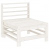 Juego de muebles de jardín 8 piezas madera maciza de pino 4
