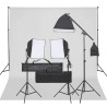 Kit de estudio fotográfico con set de luces y fondo 1