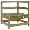 Juego de muebles de jardín 7 pzas madera de pino impregnada 3