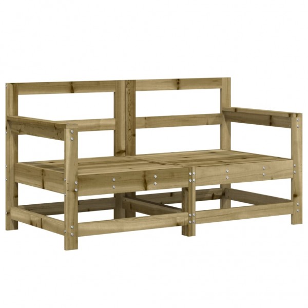 Conjunto de móveis de jardim 7 pcs madeira de pinho impregnada M 3