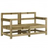 Juego de muebles de jardín 7 pzas madera de pino impregnada 3