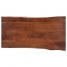 Mesa de centro borde natural madera maciza acacia 115x60x40 cm 5