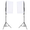 Kit de estúdio fotográfico com conjunto de iluminação e fundo 2