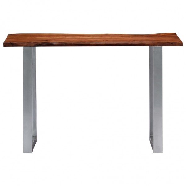 Mesa consola 115x35x76 cm madera maciza de acacia y hierro M 2