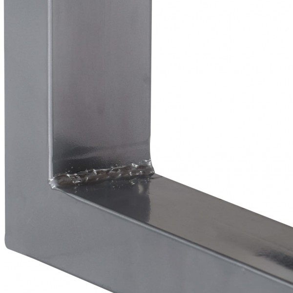 Mesa consola 115x35x76 cm madeira de acácia maciça e ferro M 3