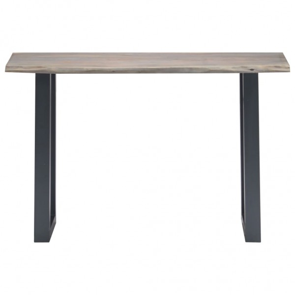 Mesa consola 115x35x76 cm madera maciza de acacia y hierro gris M 2