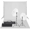 Kit de estudio fotográfico con set de luces y fondo 1