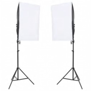 Kit de estudio fotográfico con set de luces y fondo H