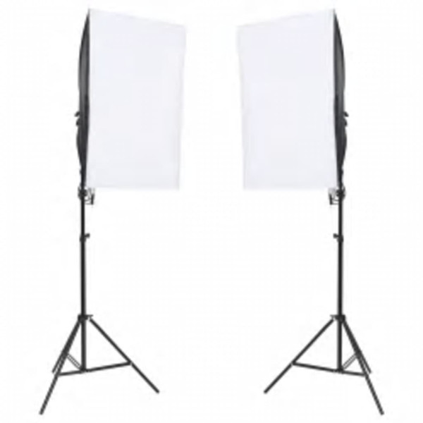 Kit de estúdio fotográfico com conjunto de iluminação e fundo M 2