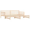 Sofá cama nido madera maciza de pino 90x200 cm 3