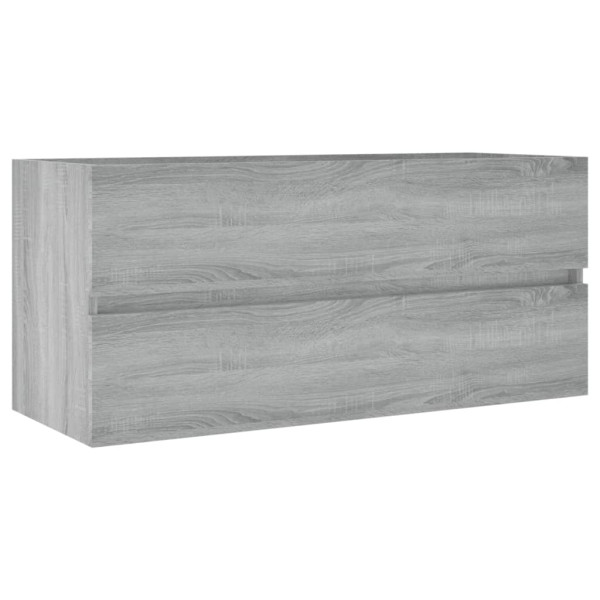 Mueble de lavabo madera contrachapada gris Sonoma 100x38.5x45cm M 2