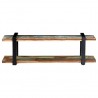 Mueble para la TV de madera maciza reciclada 130x40x40 cm 4