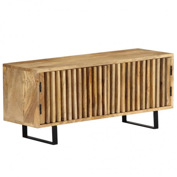 Mueble para la TV madera maciza de mango 90x30x40 cm M 4