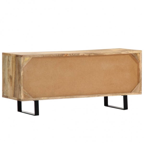 Mueble para la TV madera maciza de mango 90x30x40 cm M 5