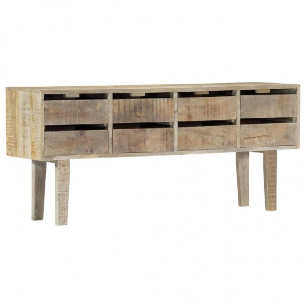 Aparador de madera maciza de mango 140x30x60 cm D