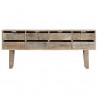 Aparador de madera maciza de mango 140x30x60 cm 2