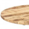 Mesa auxiliar madera de mango y hierro fundido 60x(46-63) cm 4