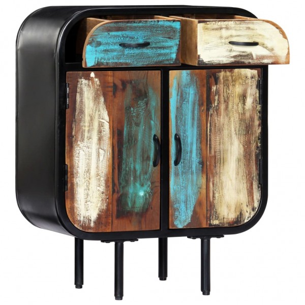 Aparador de madera maciza reciclada 60x30x75 cm M 4