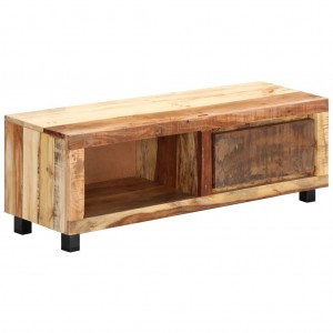 Mueble para la TV madera maciza reciclada 100x30x33 cm H