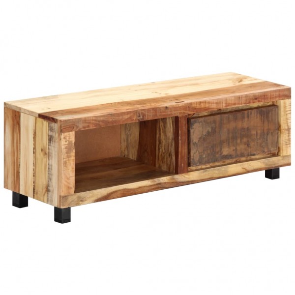 Mueble para la TV madera maciza reciclada 100x30x33 cm M 2