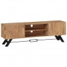 Mueble para TV madera maciza de acacia 140x30x45 cm 1
