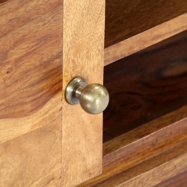 Mueble para TV de madera maciza de sheesham 118x30x40 cm M 2
