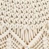 Pufe artesanal macramé 45x30 cm algodão 2