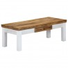 Mesa de centro madera maciza de mango 110x50x40 cm 1