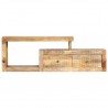 Mueble para TV madera maciza de mango 120x30x40 cm 2