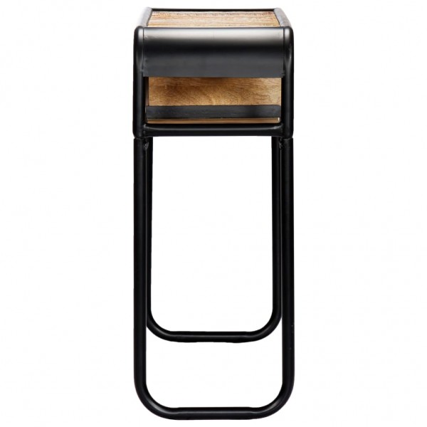 Mesa consola de madera maciza reciclada 118x30x75 cm M 4