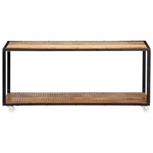 Mesa de centro de madera maciza reciclada 90x50x40 cm H