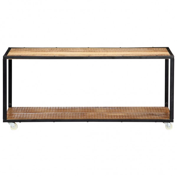Mesa de centro de madera maciza reciclada 90x50x40 cm M 2