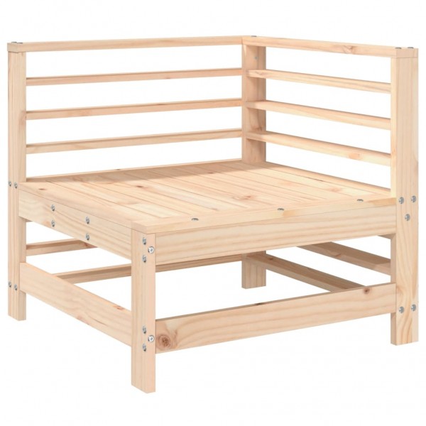 6 pcs conjunto lounge de jardim pinho maciço M 3