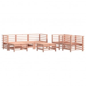 Conjunto de mobília de jardim 7 pzas madeira maciça abeto Douglas H